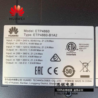 Output 48V 60A Embedded Power System Huawei ETP4860-B1A2