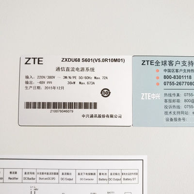 ZTE ZXDU68 S601 V4.0 Combined Power Supply System 600A CE UL Approved
